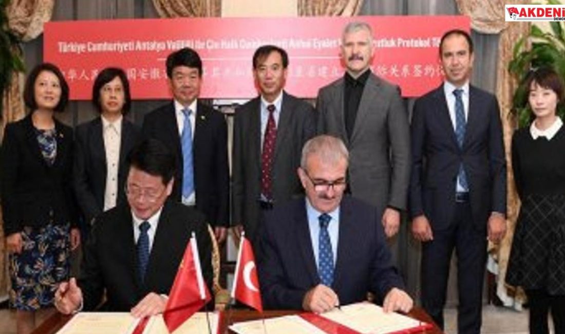 Antalya ve Anhui protokol imzaladı