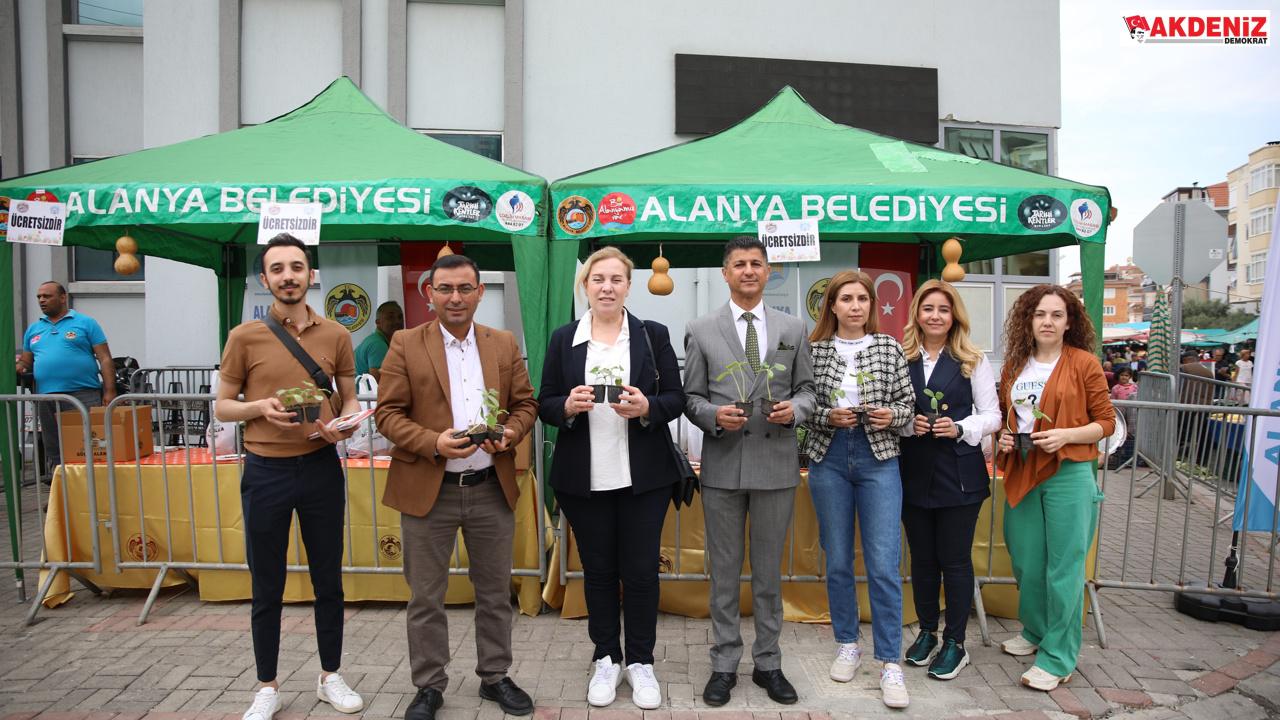 Alanya Belediyesi fide dağıtımı yaptı