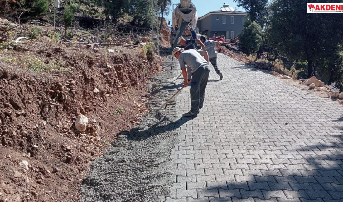 Beycik Mahallesi'ne parke döşemesi yapıldı