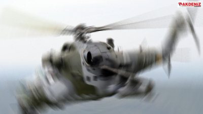 Türk şirkete ait helikopter düştü